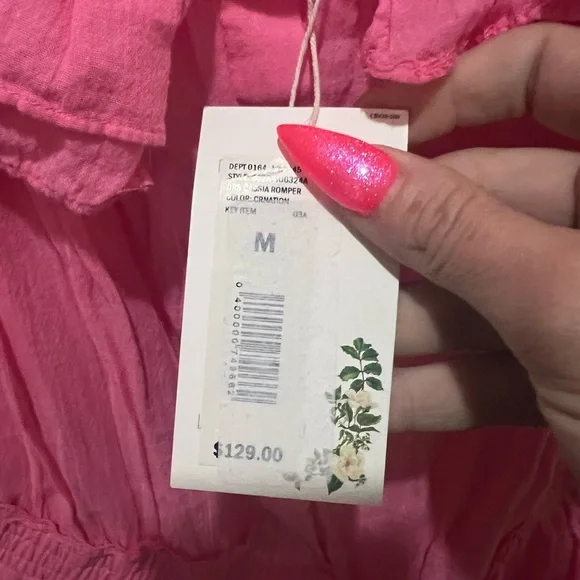 Chelsea & Violet Cassia Guaze Square Neck Ruffle Hem Romper, Various NWT - Picture 10 of 14